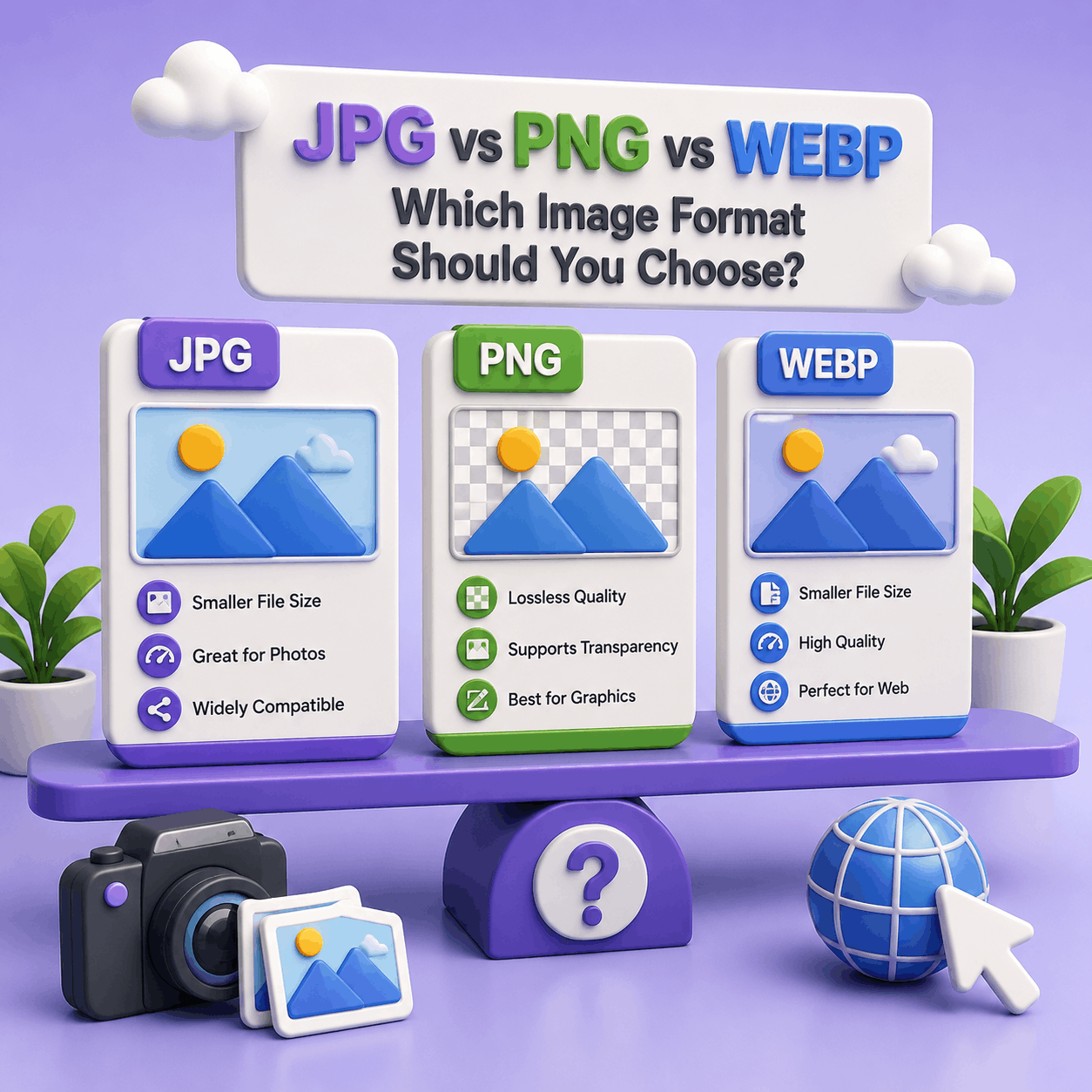 JPG vs PNG vs WEBP: Which Image Format Should You Choose?